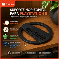 Suporte para Ps5 Playstation 5 Base Vertical Slim Fat Pro Mesa Dock