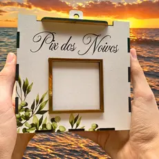 Cofre de Pix para Corte da Gravata – Caixa MDF 13x13cm com Frase “Operação Lua de Mel”