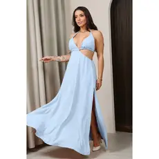 Vestido Longo Feminino Festa Luxo Duna Premium Com Bojo Moda Elegante Verão 2026