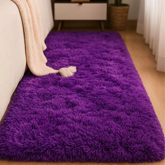 Tapete Peludo Shaggy Premium  2,00 x 0,60 MT Quarto, Sala e Corredor