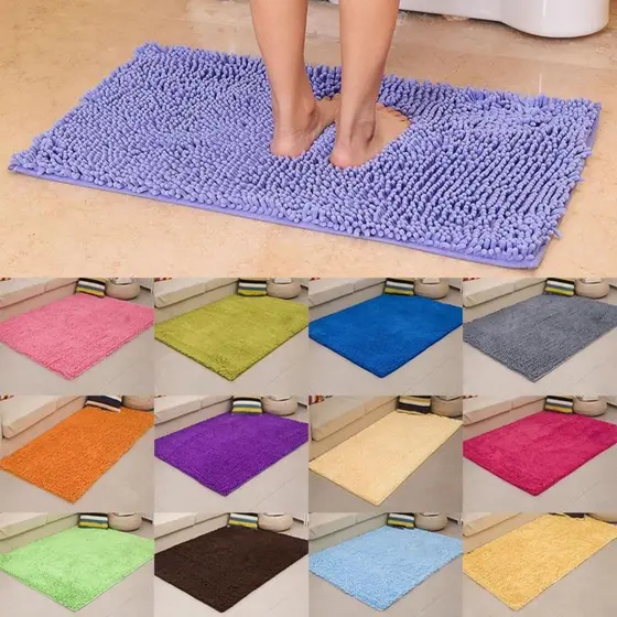 Tapete Banheiro 40x60 Antiderrapante Bolinha Microfibra Macarrão Luxo Várias Cores