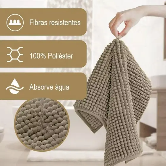 Tapete Banheiro 40x60 Antiderrapante Bolinha Absorve Agua