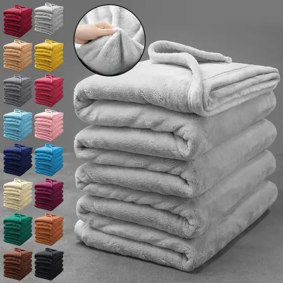 Cobertor Manta Casal 2,00X1,80 Microfibra Fleece Soft lisa