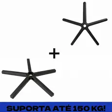 Upgrade Base Cadeira Gamer Reforçada de Aço Suporta até 150kg + Capa