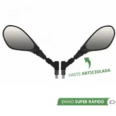 Retrovisor Moto Bmw Gs F800 Articulado Giro 360 Rosca Honda e Yamaha Haste Curta Par
