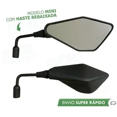 Retrovisor Mini Kawasaki Z400 Rebaixado 90º Honda Ou Yamaha Renascença