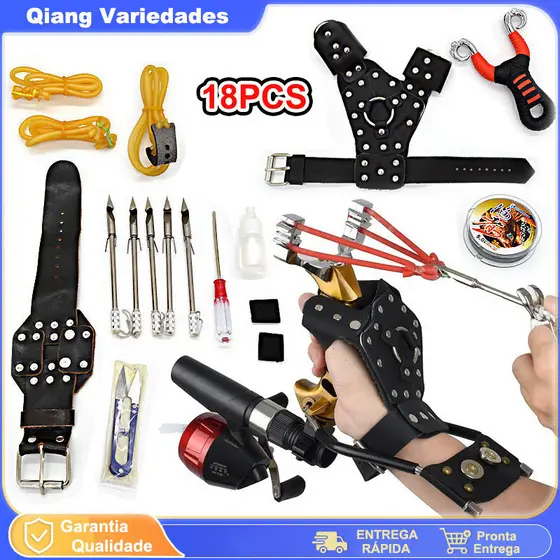 Kit 18Pcs Conjunto De Dardos De Pesca Multifuncionais Slingshot