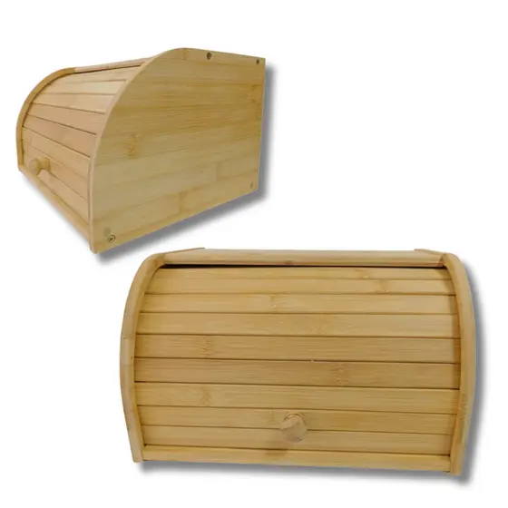 Porta Pão de Bambu Hauskraft 30cm, Ideal para Organizar Pães