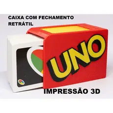 Caixa box case uno jogos brinquedos presente criativo organizador articulado