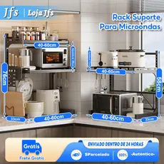 Suporte Ajustável Para Micro-ondas, Prateleira de Armazenamento de Cozinha, Material