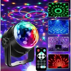 Projetor LED Mini Globo Jogo de Luz Giratorio Festa Led Rgb Aniversario Balada Bar Karaoke Eventos Lâmpada bola mágica