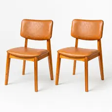 Kit 2 Cadeira de Jantar Madeira Maciça Manuela Estofada Premium Ergonomica Premium Confortável Di Franco Luxo Resistente