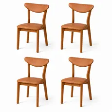 Kit 4 Cadeira de Jantar Madeira Maciça Floripa Estofada Premium Ergonomica Premium Confortável Di Franco Luxo Resistente