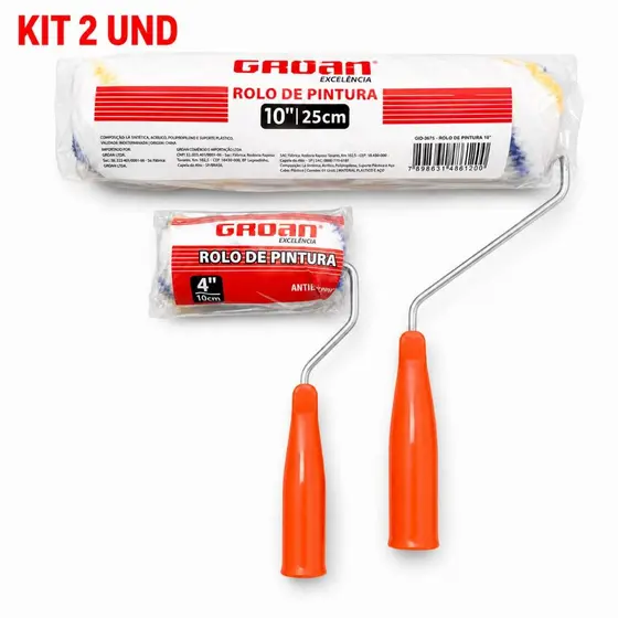 KIT 2 ROLOS PINTURA LÃ ANTI RESPINGO