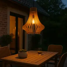 Luminária de Teto Tipo Pendente Aquila em MDF – Completa