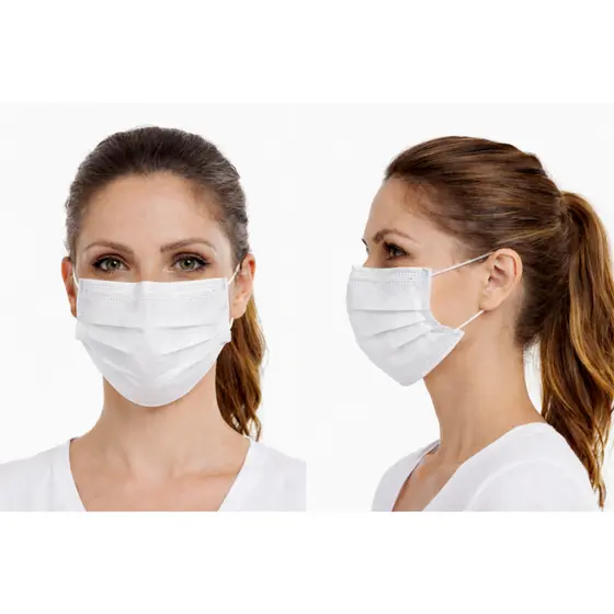 Máscara branca medix Descartável Com Filtro Branca 50 Unidades -