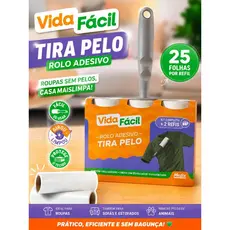 Kit 3 Rolos Adesivos Tira Pelos Roupas Plumas de Roupa Estofados Banco De Carro
