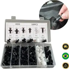 KIT 100 PRESILHAS UNIVERSAIS PARA CARROS – FIXAÇÃO RÁPIDA E SEGURA! 🛠️