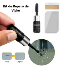 Kit Resina Reparador de Vidros, Telas e Para-brisas - Trincados, Quebrados