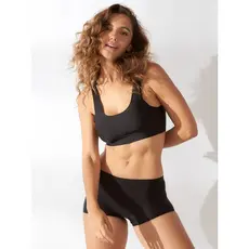 Conjunto Sutiã Regata Invisível + Calcinha Boxer Boyshort Sem Costura
