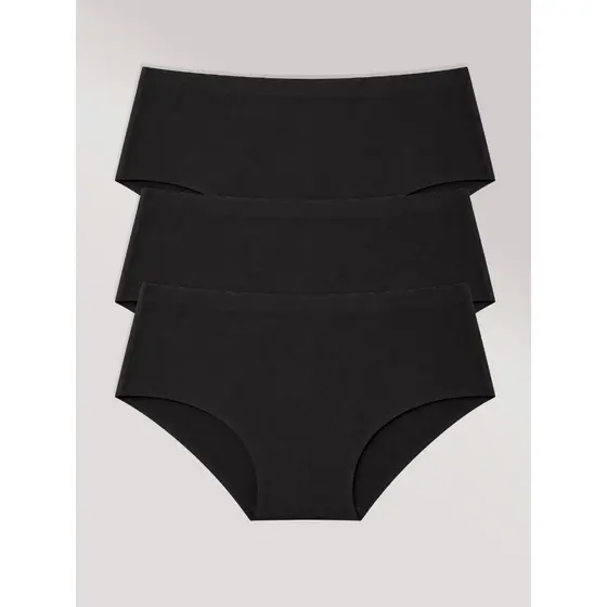 Kit com 3 Calcinha Caleçon Sem Costura Segunda Pele