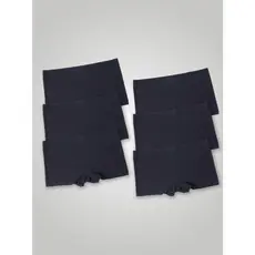 Kit com 6 Calcinhas Boxer Boyshort Sem Costura Segunda Pele