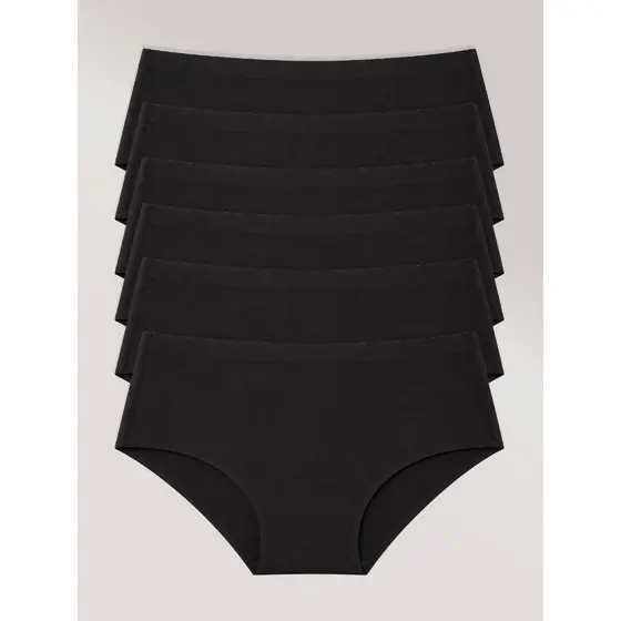 Kit com 6 Calcinha Caleçon Sem Costura Segunda Pele