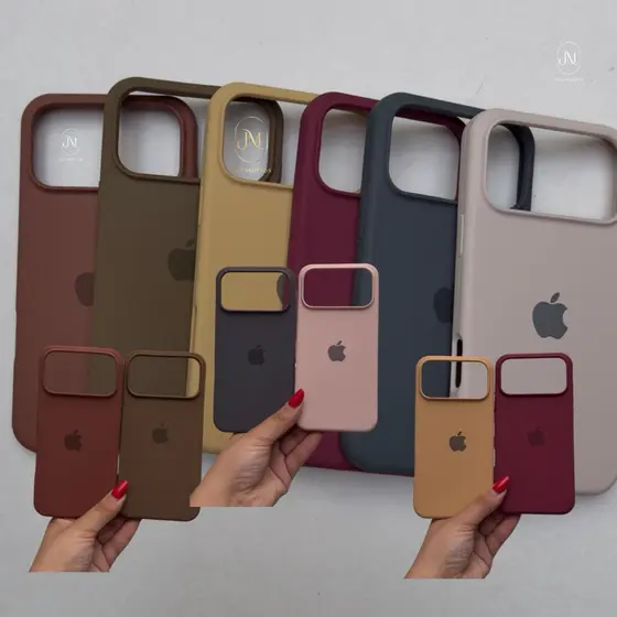 Capa Silicone Premium iPhone Aveludada Luxo | Proteção de Câmera e Antichoque 11 12 13 14 15 16 17 Pro Max