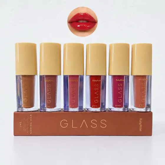 Gloss Labial Laqueado Glass Ruby Rose