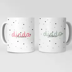 Canecas dindo e dinda batismo batizado dindos presente lembrança