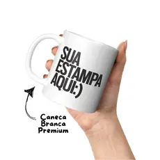 Caneca Porcelana Personalizada Com SUA Arte Foto Nome Frase Logo do SEU JEITO Presentes Celebrações