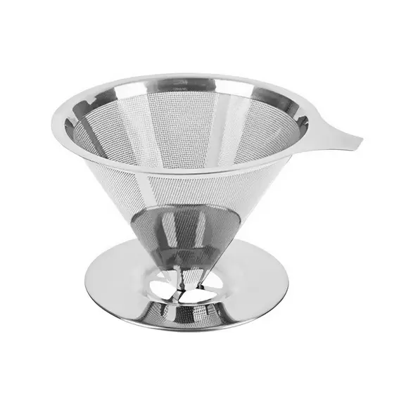 Coador Filtro De Café Inox 600 Grades De Filtro Reutilizável Grande Sem Uso De Papel