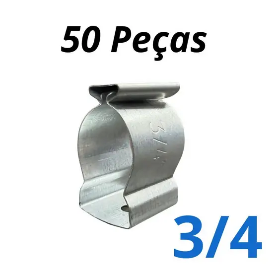 Abracadeira Tipo D Cunha 3/4 Aço Carbono 50 und