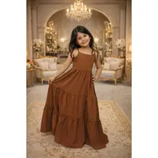 Vestido longo liso três Marias 04, 06, 08, 10, 12, 14 e 16 anos