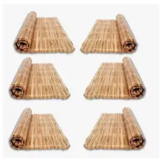 Kit com 10 Esteiras de Palha Taboa  Natural , fardo 1,60 x 1,00 Forro Pergolado Deitada , Atacado