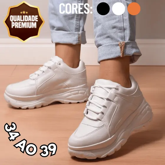 Tênis Plataforma Feminino Flatform Buffalo Moda Street Blogueira 2025