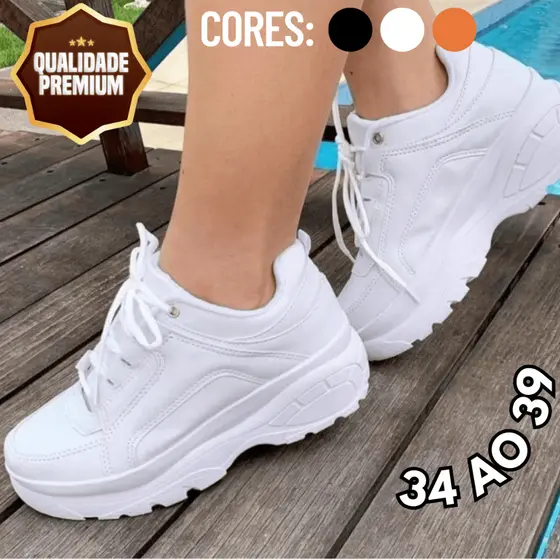 Tênis Buffalo Feminino Plataforma Alta Estiloso e Confortável Envio Imediato