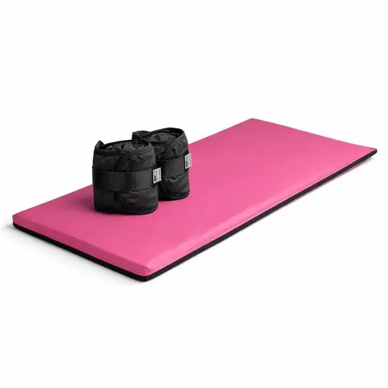 Kit Fitness Caneleira Par 5kg PRETO Ajustável + Colchonete ROSA Academia 90x40x3cm Confortável e Resistente desconto