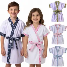 Roupão de Bebe Infantil Extra Macio Atoalhado Menino e Menina Toalha de Banho Estampado Unissex