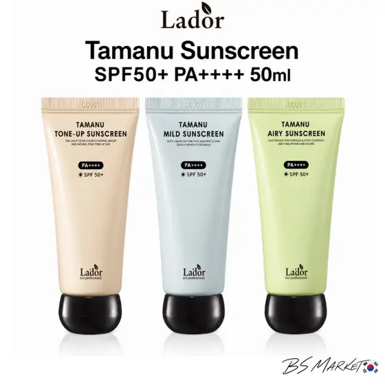 Protetor Solar LADOR Tamanu Fps50 + PA + 50ml Tonificante Suave E Arejado Proteção UV