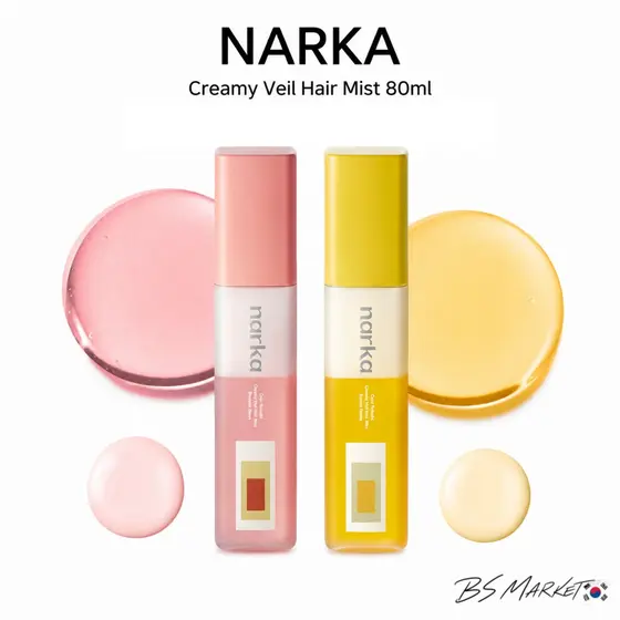 Bruma Capilar Cremosa Véu NARKA 80ml – Pôr Do Sol Mel/Blossom Dawn