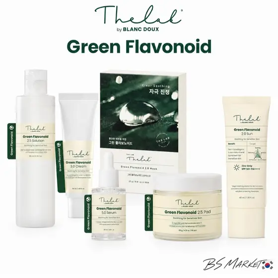 THE LAB by Blanc Doux Green Flavonóide Skincare Toner , Creme , Soro , Pacote De Máscara , Protetor Solar , Limpador
