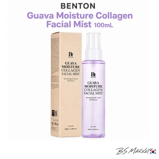 BENTON Goiaba Umidade Colágeno Névoa Facial Spray Hidratante 100mL Cuidados Com A Pele Coreana
