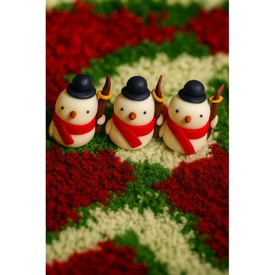 Kit 20 mini bonecos snowman bonecos de neve apliques decoração natalinas de jardim terrário