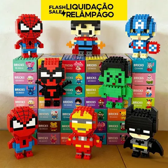 🔥LIQUIDAÇÃO RELÂMPAGO Brinquedo de Montar Batman One Piece Blocos Educativos Presente Menino#357