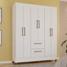 Guarda-Roupas Brilho 100% MDF 6 Portas 2 Gavetas
