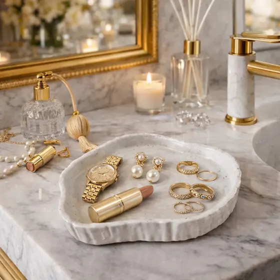 3 Porta Objetos Decorativo para Ambientes Luxuosos - Organização e Decoração