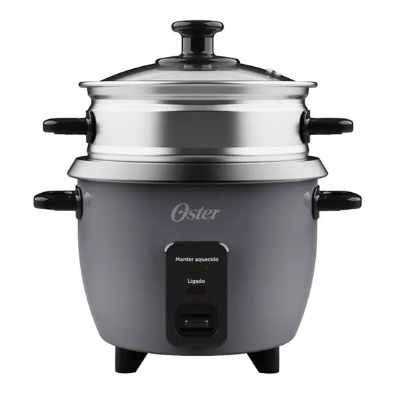 Panela Elétrica de Arroz 0,6L Oster Grafite