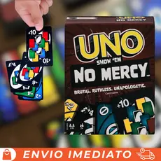 Jogo De Cartas UNO No Mercy - 168 Cartas Exclusivas para Momentos em Família e Amigos