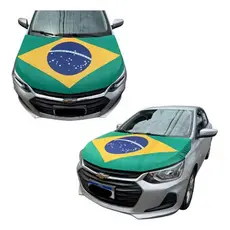 Bandeira Do Brasil Para Capô De Carro Copa Do Mundo Elastico